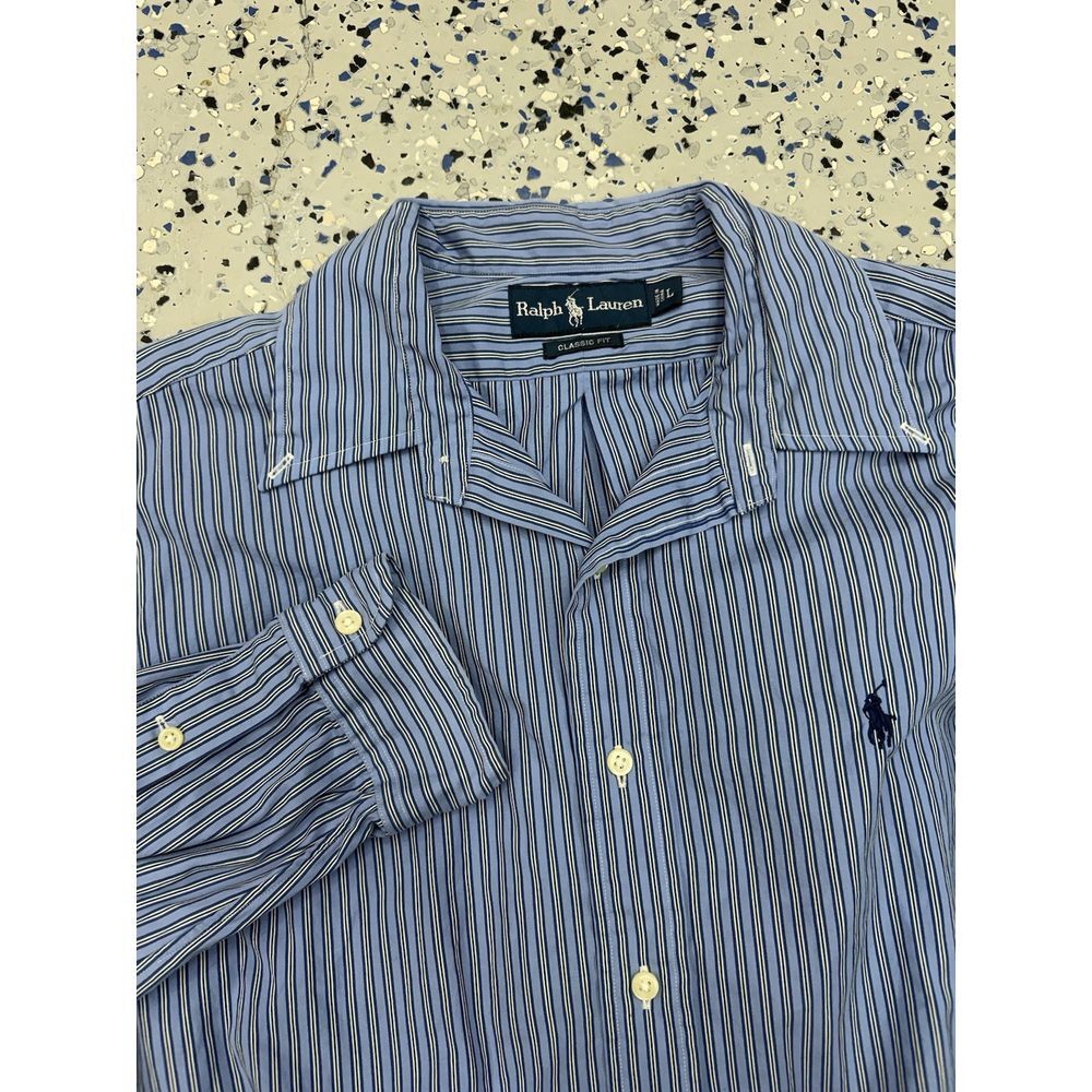 Ralph Lauren Shirt Men's Multicolor Pony Button Down Plaid Size L Classic‎